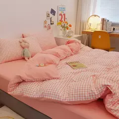 Microfibra Duvet Cover Set, escovado tecido de algodão lavado, manta Quilt, lençol, cama Set, Duplo, Rainha, Rei, 3 pcs, 4pcs - comprar online