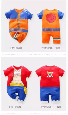 Traje recém-nascido do bebê anime macacão menino kakashi akatsuki chopper zoro vegeta cosplay roupas infantis macacão 0-18 meses - comprar online