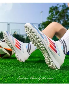 Sapatilhas de futebol antiderrapantes unissex, bota de futebol profissional, sapatilha leve confortável, ao ar livre, campo, profissional, original, TF, FG, homens, campo, original - Wolf Magazine