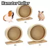 Natural Madeira Hamster Roda, Correndo Brinquedo, Roda De Rolo, Exercício, Pequeno Pet, Acessórios Esportivos