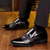 Vintage sapatos de couro masculino, sapatos formais, vestido de negócios, trabalho, casamento, tamanho positivo, marca de luxo