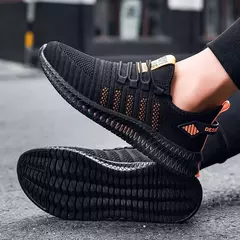 Tamanho grande 47 tênis sapatos masculinos leve respirável correndo andando calçados masculinos rendas tênis adultos zapatillas de deporte