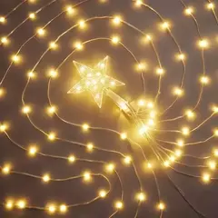 LED Star Waterfall Lights para o Natal, luzes de corda, enfeites de árvores, decorações, ano novo, 2025, 2024 - comprar online