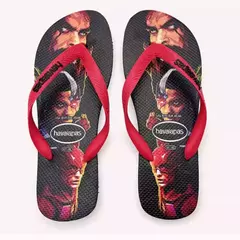 Havaianas-chinelos antiderrapantes para homem e mulher, com múltiplos padrões cartoon, pés de praia ao ar livre