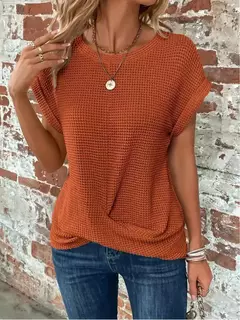 Blusas vintage de grandes dimensões para mulheres, monocromáticas, casuais e soltas, camisas elegantes para jovens, tops femininos, moda, verão, 2024 - loja online