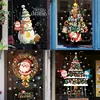 Santa and Snowman Christmas Window Adesivos, Decalques De Parede, Ano Novo, Home Decor, Feliz Natal Decorações, Presentes de Natal, 2022