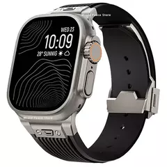 Pulseira de Silicone Suave para Apple Watch, Ultra 2, 49mm, Série 9, 8, 7, 45mm, 44mm, Elástico para iWatch 6, 5, 4, SE, desporto - comprar online