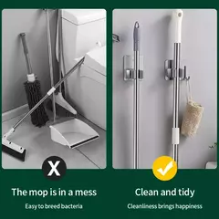 Ganchos Multiuso Gancho Adesivo de Parede Pendurado Mop Rack Vassoura Gancho de Vassoura de Cozinha Organização da Casa de Banho Acessórios Organizador de Casa na internet