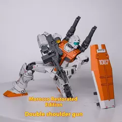 GTO Marrocos GM RGM-79 HG 1/144 Reparação Canhão Duplo Versão Avançada Montar O Modelo Figuras de Ação Brinquedo Decorativo Presente - loja online