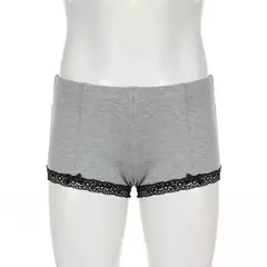 BIKPIIK-Mini shorts de malha feminina, cuecas com elástico na cintura, fundo magro, roupa casual, loungewear, tendência do verão