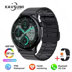 Imagem do Smartwatch NFC para Mulheres, Smartwatch com Tela HD, Frequência Cardíaca, Rastreamento GPS, Chamadas por Voz, Huawei, Xiaomi, Novo, Senhoras, 466x466, 2022