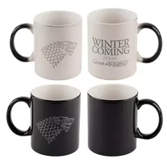 Jogo dos tronos inverno está vindo cor stark mudando canecas calor sensível xícara de chá 11oz aniversário fãs presente natal copos lobo - Wolf Magazine
