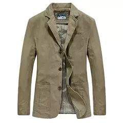 Blazers masculinos casuais de algodão, jaquetas slim fit, ternos masculinos, casacos de alta qualidade, tamanho 4XL - comprar online