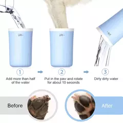 Escova de limpeza de pata de cachorro, escova de silicone macio para limpeza de pata de cachorro, lavagem rápida de pata suja, escova para animais de estimação para cães pequenos, médios e grandes na internet