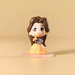 9 Pçs/set Princesa Disney Q Ver. Figura 6cm Branca de Neve Aurora Ariel Belle Jasmine Estatueta Ornamentos de Bolo Presentes - Wolf Magazine