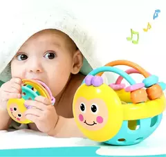 Imagem do Chocalhos educativos brinquedos para bebês, mordedor sensorial recém-nascido, jogos de desenvolvimento para bebês, 0, 6, 12 meses