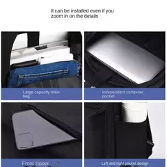 Mochila minimalista lavável unissex, grande capacidade, versátil, escola, estudante, computador, viagem, moda - Wolf Magazine
