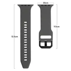 Banda de silicone para apple watch pulseira 49mm 45mm 41mm esporte pulseira 44mm 40mm 42mm 38mm pulseira iwatch ultra 9 8 7 6 se 5 4 cinto - Wolf Magazine