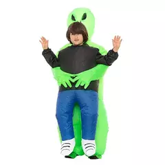 Adulto alienígena inflável traje crianças festa cosplay traje engraçado terno anime fantasia vestido de halloween para mulher na internet
