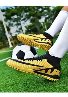 Sapatos de futebol ultraleves antiderrapantes interiores para homens, grampos profissionais, treinamento de grama, tênis original, botas de futebol - loja online