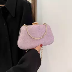 Saco de noite luxuoso para mulheres, alto design, banquete de festa, saco de glitter para senhoras, embreagem do casamento, bolsa de ombro, bolsa de corrente, marca na internet