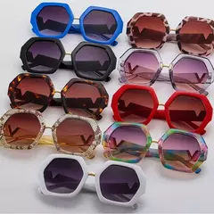 Óculos de sol quadrados retrô para homens e mulheres, marca de luxo, óculos de sol femininos, óculos UV400, moda nova - comprar online