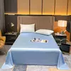 Folha plana de seda natural Mulberry, folha de cama de cor sólida, seda real, cama king size, têxtil doméstico, 250X270