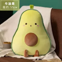 Travesseiro de frutas recheadas para meninas brinquedo de pelúcia banana macia cogumelo dos desenhos animados, cenoura e abacate presente para meninas - comprar online