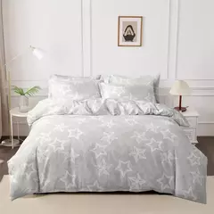 Poliéster Impresso Lixar Duvet Cover, Conjunto de cama Estilo Europeu, Quilt Cover, Pele Tecido Amigável, Queen Size, 3Pcs - loja online