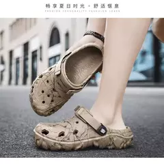 Imagem do Sandálias planas para homens, chinelos masculinos de jardim, sandálias plataforma, tênis masculinos, chinelos ao ar livre, tamancos domésticos, sapatos de verão, 2024