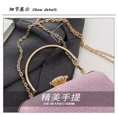 Saco de noite luxuoso para mulheres, alto design, banquete de festa, saco de glitter para senhoras, embreagem do casamento, bolsa de ombro, bolsa de corrente, marca - Wolf Magazine