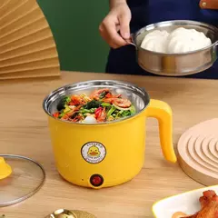 Mini frigideira elétrica multifuncional, design de pato amarelo, antiaderente, uso doméstico, dormitório estudantil, aparelho de cozinha, atacado na internet