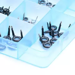 Imagem do Guias de vara de pesca 9km, 5 ~ 70 peças, kit de reparo de construção de vara, 1.5 ~ 6.8mm, aço inoxidável, água doce, água salgada, ferramenta de pesca, anel de cerâmica