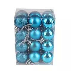 Christmas Tree Bauble Pendurado Ornamento para Decoração de Casa, Xmas Ball, Pendant Balls, Party Decor, 30mm, 24Pcs - comprar online