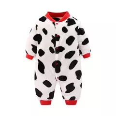 Macacão de flanela macia para bebê recém-nascido, jaqueta infantil para meninas e meninos, macacão de bebê, roupas de primavera e inverno, 0-18 meses na internet