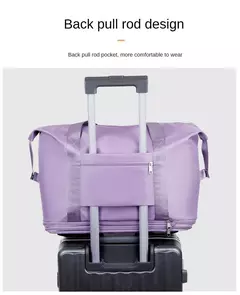 Bagagem expansível roda universal, grande capacidade, separação seca e úmida, leve, saco de armazenamento para viagens e fitness - comprar online
