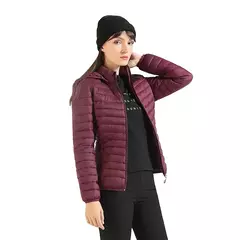 Jaqueta Santelon feminina ultraleve acolchoada com capuz removível parka ao ar livre quente e leve com bolsa de armazenamento - comprar online