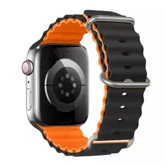 Pulseira esportiva de silicone para Apple Watch, pulseira para iWatch Series 9, 7, 8, 4, 5, 6, SE 2, 49mm, 45mm, 44mm, 42mm, 38 milímetros, 40 milímetros, 41 milímetros, ultra - loja online
