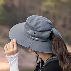 Xinbaoguan-Chapéu De Sol Respirável Ao Ar Livre, Fêmea Rabo De Cavalo, Chapéu De Pescador, Chapéu Dobrável, 100% Poliéster, 9002, Verão - Wolf Magazine