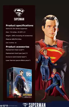 Fondjoy dc mulher maravilha harley quinn coringa superman 1/9 escala figura de ação personagens anime modelo genuíno colecionável meninos presente na internet