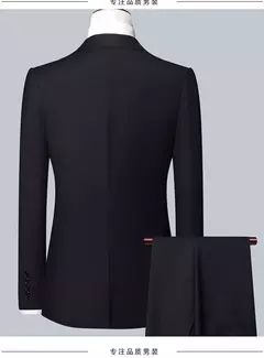 Alta qualidade (blazer + colete + calças) homens simples negócios elegante moda entrevista de trabalho cavalheiro terno fino 3 peças terno - comprar online
