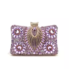 Bolsas de noite borla verde para mulheres, bolsa pequena de diamantes, bolsa de ombro de luxo, nova, 2023 - loja online