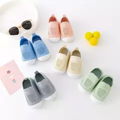 Imagem do Tênis de malha antiderrapante respirável infantil, sapatos infantis, bebês meninas, meninos, fundo macio, confortável, crianças, casual, 2024