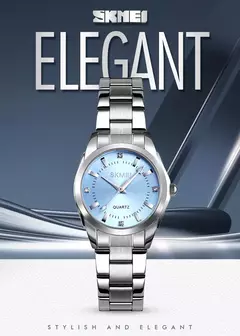 Skmei-relógio de quartzo de luxo feminino, movimento japão, simples, fashion, feminino, 1620