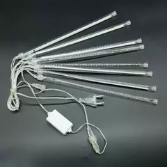 LED Meteor Shower Rain Lights Fairy String Light Impermeável, queda de chuva, festa de Natal, decoração do pátio, 1pc, 50cm
