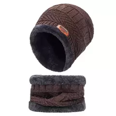Chapéu coral de veludo masculino e feminino, boné de malha, protetor de pescoço, cachecol, cachecol, exterior, equitação, quente, espessamento mais, inverno na internet