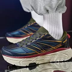 Masculino respirável malha calçados esportivos, sapatilhas planas, confortável, design de luxo, ao ar livre, corrida, tênis, treinamento - loja online