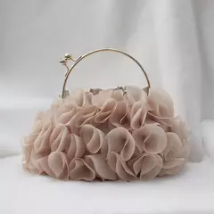 Saco de embreagem floral acetinado de luxo para mulheres, festa de noiva, bolsas e bolsas de casamento, bolsa de grife pequena - loja online