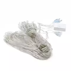 Impermeável Net Mesh Luzes LED, Fada Cortina, Guirlanda, Exterior, Jardim, Decoração de Casamento, Festa de Natal, 3m, 6m, 12m - comprar online