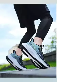 Sapatilhas esportivas casuais masculinas, Sapatilhas populares de malha de peixe, Tênis de corrida respiráveis, Moda - Wolf Magazine